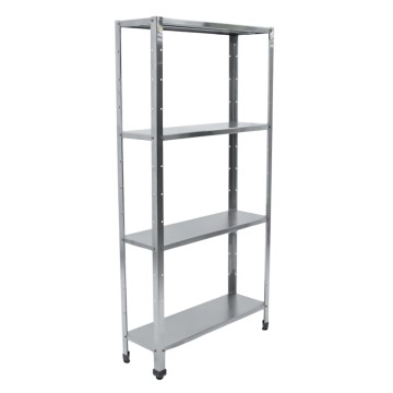 Стеллаж из нержавеющей стали 900х300х1800 угол